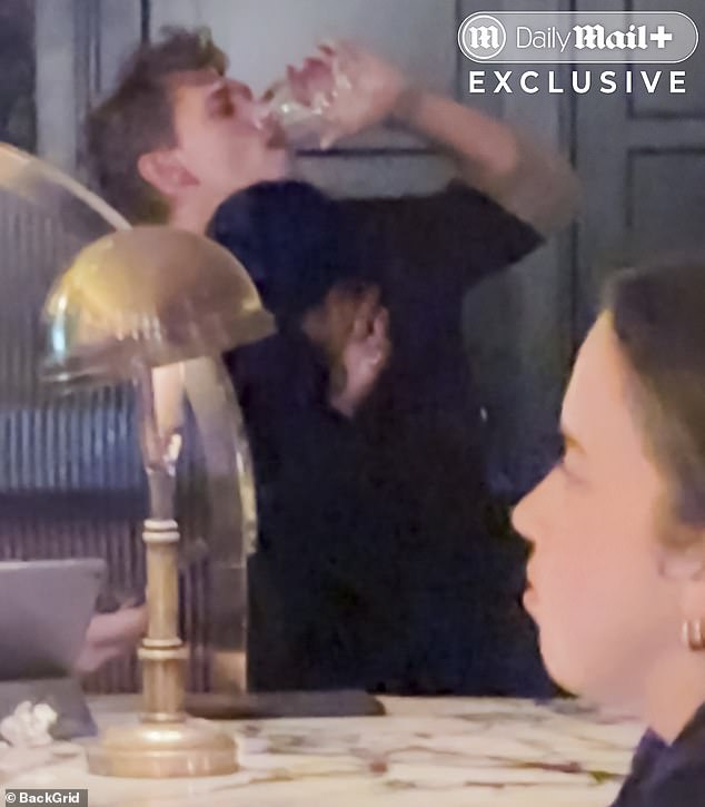 The pair were letting loose amid their intense press tour
