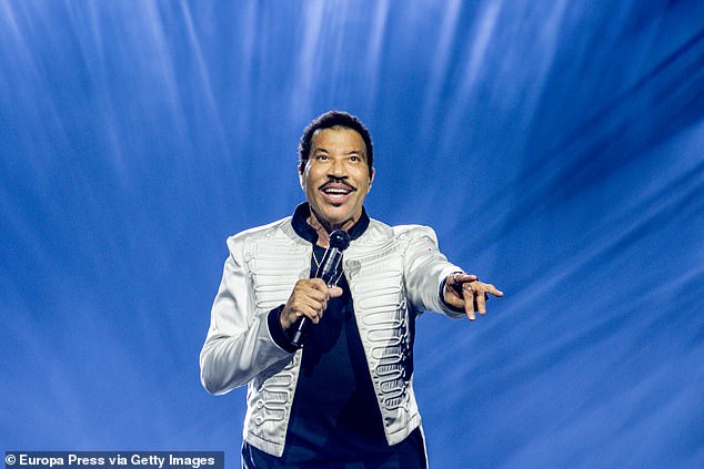 A man named Michael John Bond was arrested for allegedly burglarizing the house, but he hasn't been formally charged yet. Police said a security alarm scared away the burglar before they could take anything; Richie pictured August 2 in Madrid, Spain