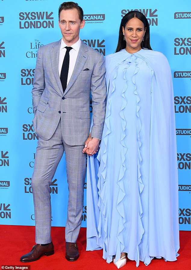 Tom and his fiancée Zawe Ashton announced in June that they are expecting their second baby - hours before she debuted her bump at the London premiere of The Life of Chuck