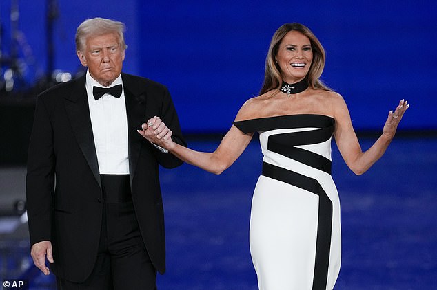 During her husband's first term at the White House, Melania (right) was openly mocked as being out-of-touch and politically inept