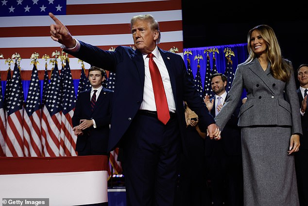 While some have accused Melania (right) of being a 'part-time' First Lady since Trump's second term began in January, insiders say that is well wide of the mark