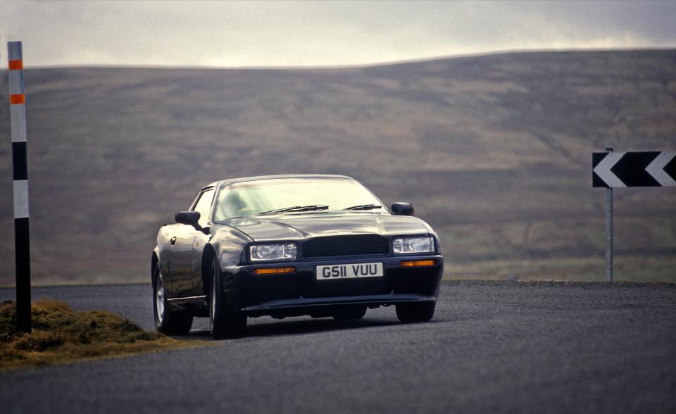 1989 Aston Martin Virage driven by Rowan Atkinson.