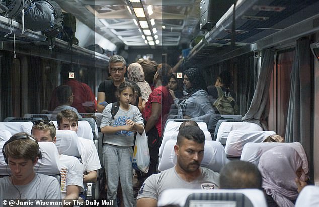 A tense journey for migrants from the Porin Hotel Refugee Centre on the outskirts of the Croatian capital Zagreb who boarded a train for Slovenia in 2018