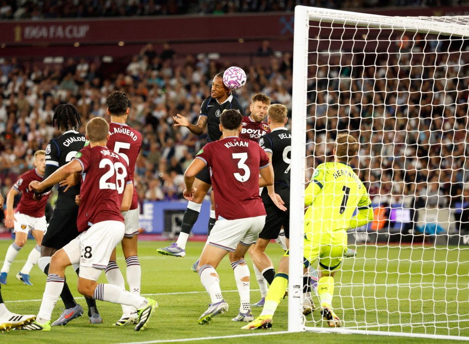 Joao Pedro scoring a goal for Chelsea.