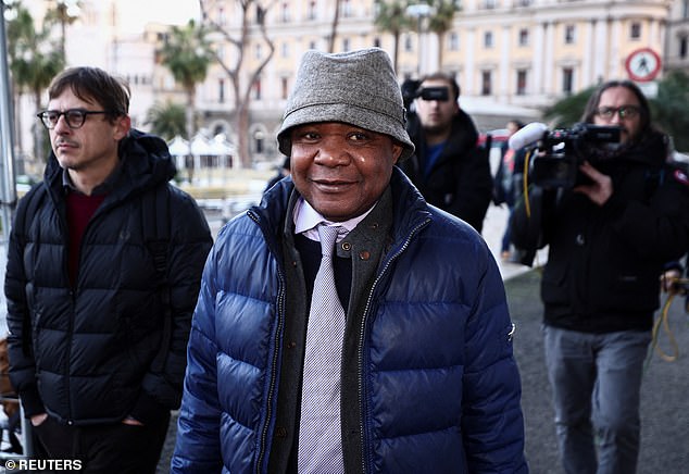 Patrick Lumumba, the entirely innocent Congolese bar owner who was arrested after being falsely accused by Amanda Knox - and who Italian courts upheld was defamed by her
