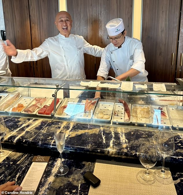 It is a week in which the owner of A-lister haunt Nobu, Nobuyuki Matsuhisa (pictured), cooks two Omakase (¿leave it to the chef¿) dinners in his Umi Uma restaurant, and one in the private Vintage Room