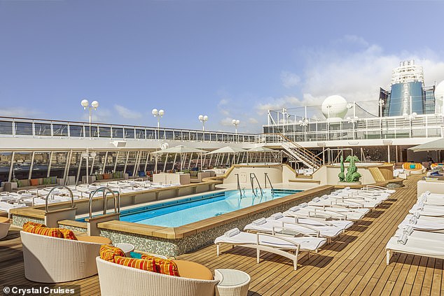 Crystal Serenity is even more swish now, having been thoroughly revamped by her new owners A&K Travel in 2023, creating fewer, larger cabins, for just 700 or so passengers (and almost as many crew)
