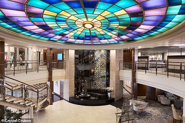 The lounges, bars, restaurants, nightclub, cinema and theatre are never crowded