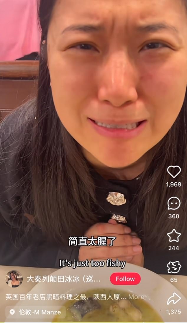 At one point of trying the dish, Tian Bi Bi complains that the eel sup tastes 'just too fishy'