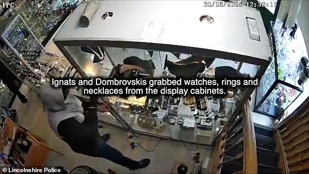 Ignants then proceeded to grab the terrified shopkeeper, aged in her 20s, and tie her hands together with duct tape and a bungee cord, before doing the same to her ankles. Fearing for her life, she recalled being told by Ignants: 'Don't move or I will kill you'