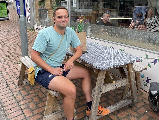 Frankie Kibble, 31, recently moved to Stroud with his partner, having worked as an account manager in London before