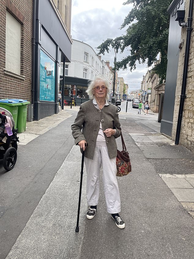 Ann Savage, 85, moved to Stroud from Swansea about 40 years ago and said the area is 'beautiful but still quite pricey'