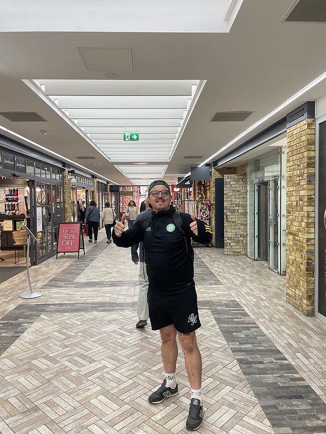Eddie Andrew, 41, a former postman who moved to Stroud after previously living in Coventry