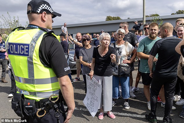 Nikzad's crimes have shaken the local Falkirk community, sparking protests outside the hotel