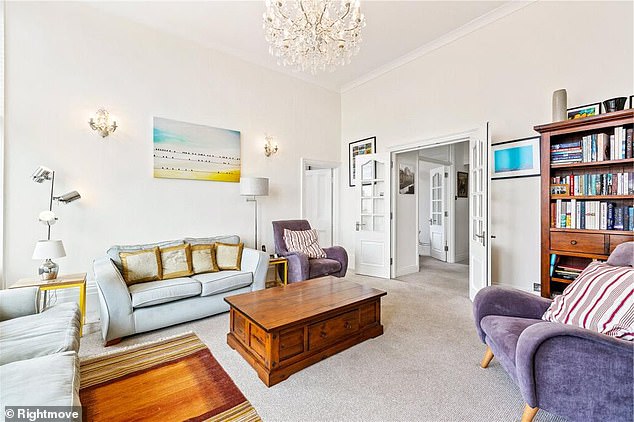 Image shows the living room in Angela Rayner's new property