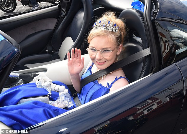 She shall go to the ball: Jessica was given the chance to 'redo' her prom after she came home from her big night in floods of tears