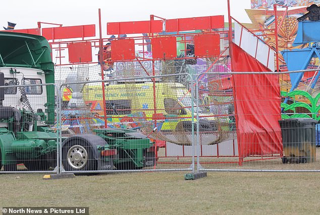 The entire fair, which was packed with families this afternoon, has been shut down and a huge police presence was reported at the scene