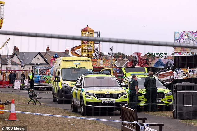 The entire fair, which was packed with families this afternoon, has been shut down and a huge police presence was reported at the scene