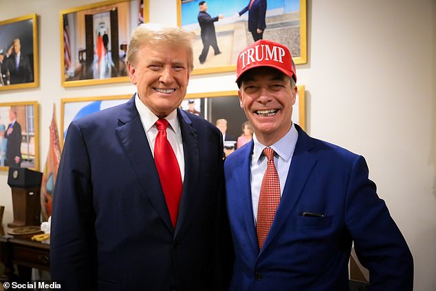 ‘Nigel Farage was very concerned. He wanted Trump to realise that he could not be pro-royal, pro-British, pro-State Visit and still talk like that about Canada,’ said a senior Farage aide
