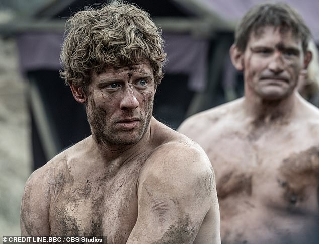 According to historians, it was the Anglo-Saxons who wore facial hair, while the Normans favoured a more severe short-back-and-sides. Pictured: James Norton