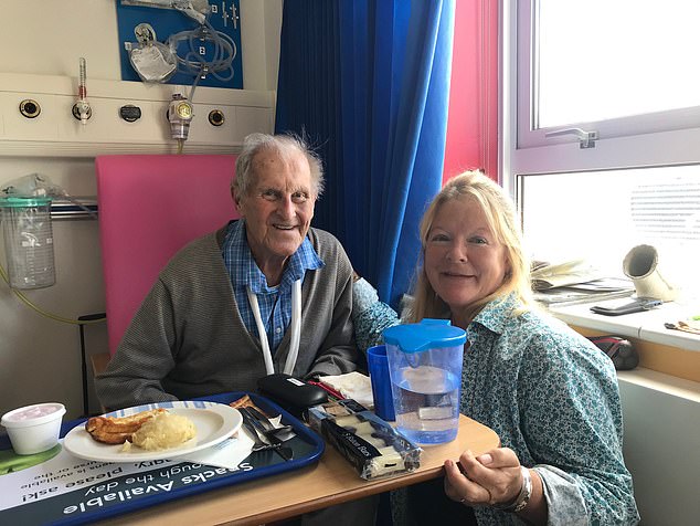 Felicity with her father David Mudd, the MP for Falmouth and Camborne, who died on 28 April, 2020