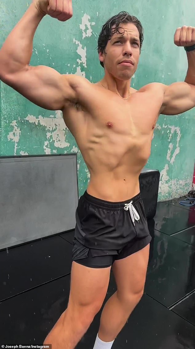 He may also be taking notes from his gym-obsessed half-brother Joseph, 25, who quickly took after his famous dad, embracing the bodybuilding lifestyle and flaunting his ripped physique