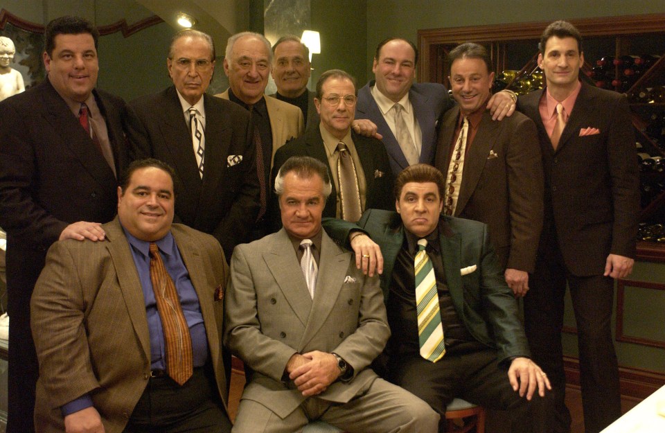 The Sopranos cast photo.