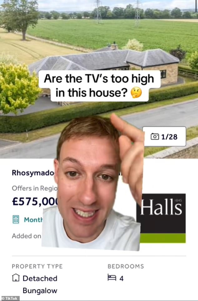 TikToker @HousingHorrors posted a video asking viewers for their opinion on the TVs
