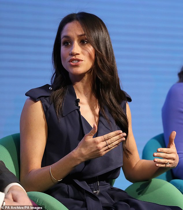 Royal author Tom Bower wrote that Meghan's speech was based on her 'virtuous thoughts' and he claimed it caused Kate to react with a 'frozen expression'
