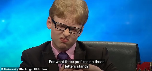 University Challenge contestant Oscar Powell went viral on Twitter in 2015 for his never-ending array of hilarious facial expressions during the show