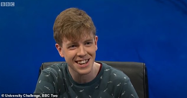 Contestant Hugh Binnie from The Oxford University Magdalen College shocked viewers with his incredibly quick answers and impressive mathematical knowledge on the game show in 2015