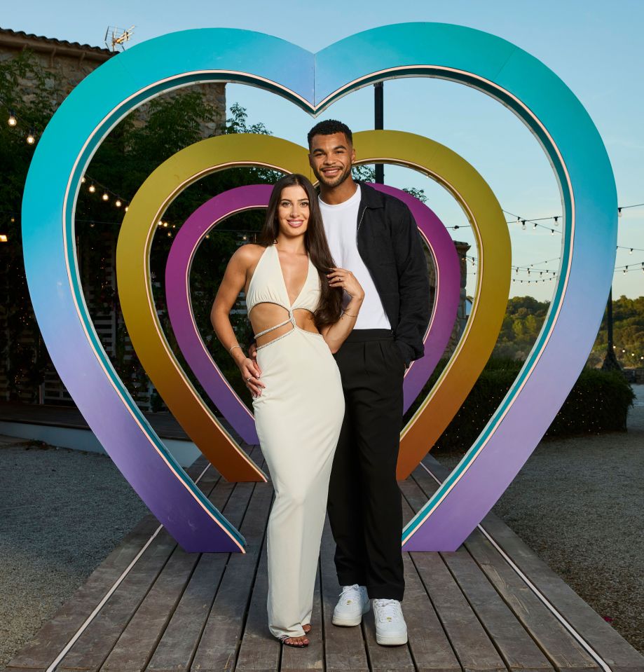 Yasmin Pettet and Jamie Rhodes at the Love Island live final.