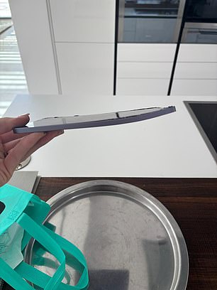 Luisa posted the broken iPad from every angle
