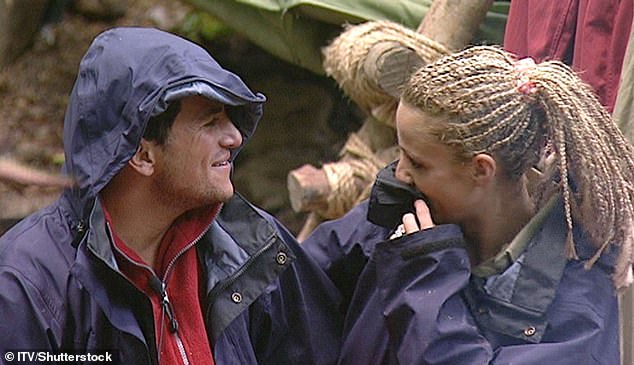 Amy stated her daughter was 'totally besotted' with Andre and 'smitten with him' when she emerged from I'm A Celebrity - but claimed it 'felt more business-like in the Pete camp'. Pictured: The couple on the show in 2004