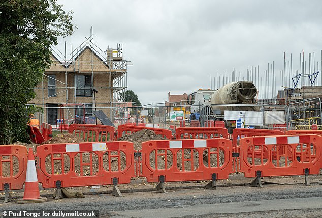 The surrounding areas are a building site as developers construct new homes