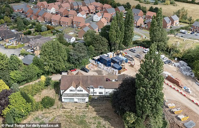 The owner left the prestigious property, tucked away behind a row of tall trees, years ago after a spate of terrifying break ins