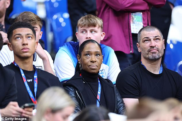 Jude represented England at Euro 2024, with Jobe, mum Denise and dad Mark in the crowd