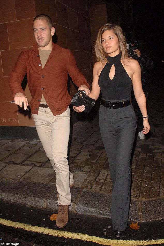 Cole pictured with his wife Carly in 2006. He married her a year on from the incident at Keeley's flat