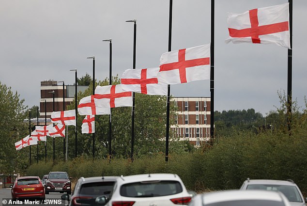 The incident came amid a growing drive for the St George and Union flags to be displayed across England in the face of opposition from the authorities