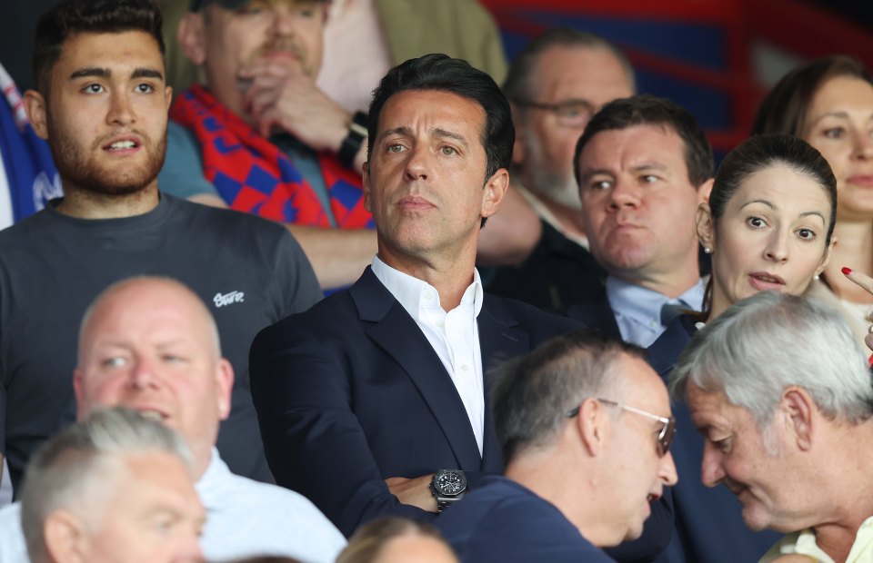 Edu Gaspar, Global Head of Football for Nottingham Forest, watching a Premier League match.