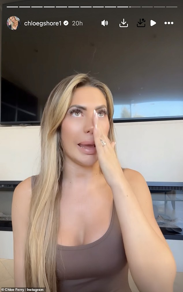 Breaking down in tears on her Instagram Stories, Chloe opened up on being in a 'dark place' at the time, after becoming caught in a cycle of repetitive plastic surgeries because of her insecurity over her looks