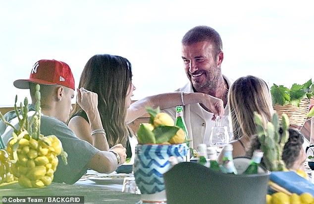 The sweet couple could be seen sharing a laugh