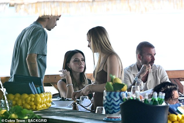 The restaurant was heavily decorated with fresh lemons and themed pieces