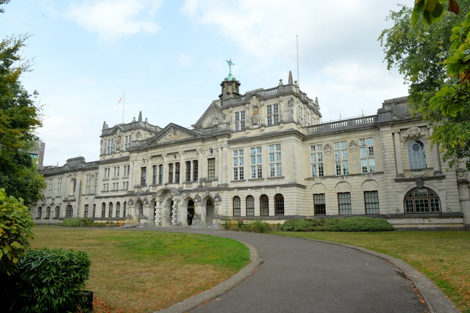 Cardiff University main building.