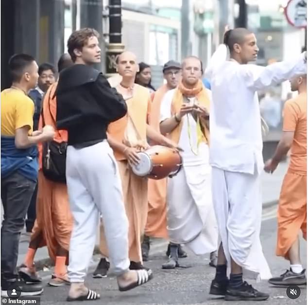 The soap star has been spending more and more time in Soho as of late after immersing himself in the movement at the Hare Krishna HQ