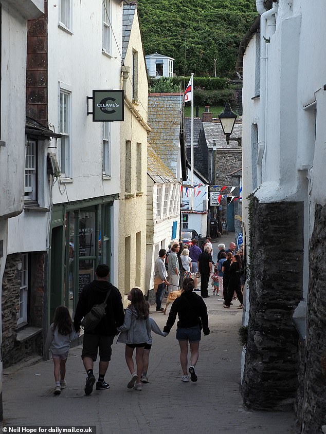 The area is full of German coach trips and German-speaking guides are often arranged to meet families travelling to the stunning coastline. Pictured: Port Isaac