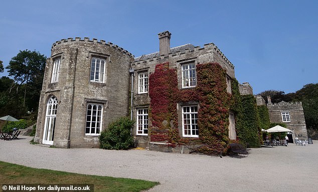 The crenellated, ivy-covered manor (pictured), with 40 acres of land including a deer park, has been used in between 15 and 20 Pilcher films