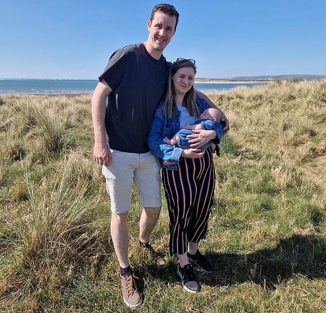 'We thought, "It's time for a fresh start now, have a baby, everything's going in the right direction"', Ms Small explained. Pictured: The family together