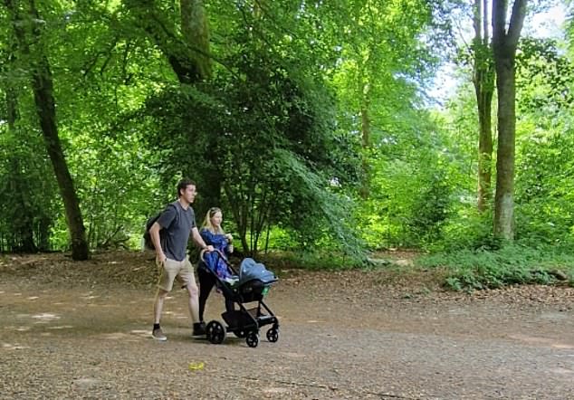 The cancer returned two weeks after Samuel was born. Though there was no live tumour on her eye this time, heartbreakingly, the cancer had spread to her liver - and it was at stage four. Pictured: The family together