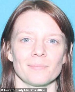 Amber (pictured) was charged with interference with child custody and booked into the county jail